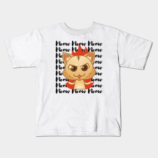 Flaming Cat Kids T-Shirt